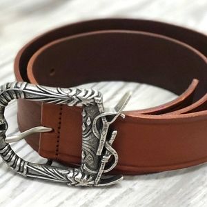 ***SOLD****100% Authentic YSL dark brown belt 31inches/80cm
